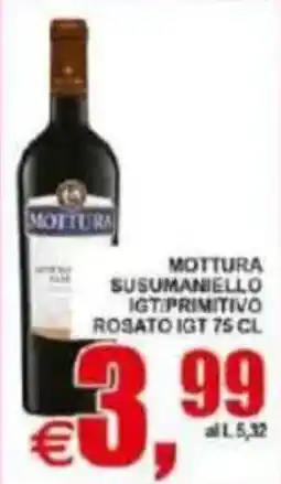 Pewex Mottura Susumaniello IGT Primitivo Rosato offerta