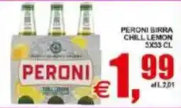 Pewex Peroni birra chill lemon offerta