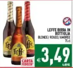 Pim Supermercati Leffe birra in bottiglia offerta