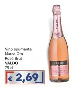 Italy Cash Vino spumante Marca Oro Rosé Brut Valdo offerta