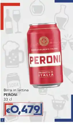 Italy Cash Birra in lattina Peroni offerta