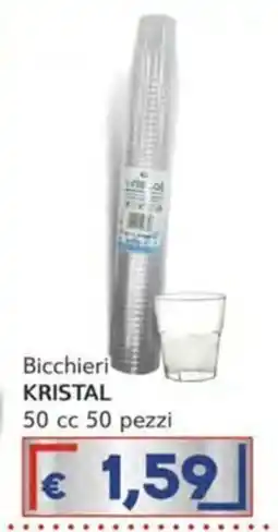 Italy Cash Bicchieri KRISTAL offerta