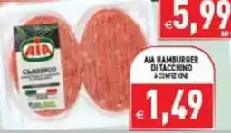 Pim Supermercati Aia hamburger di tacchino a confezione offerta
