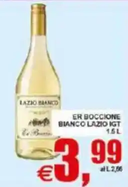 Pewex Er Boccione Bianco Lazio IGT offerta