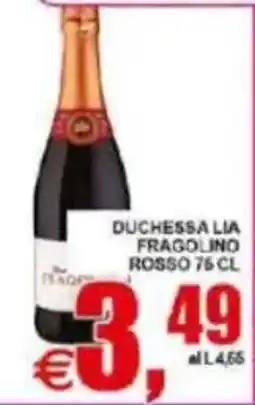 Pewex Duchessa Lia Fragolino Rosso offerta