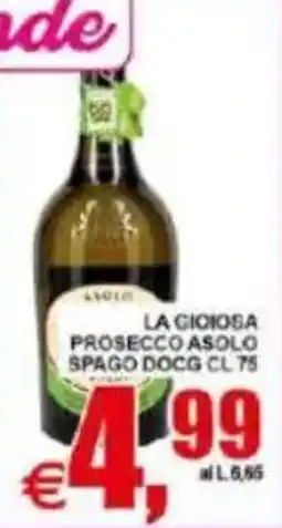 Pewex La Gioiosa Prosecco Asolo offerta