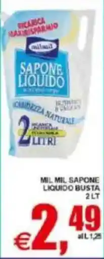 Pewex Mil Mil Sapone Liquido Busta offerta