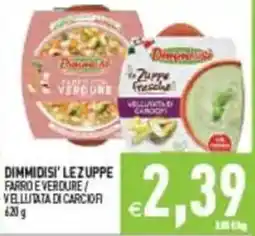 Pim Supermercati Dimmidisi' le zuppe farro e verdure / vellutata di carciofi offerta