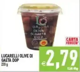 Pim Supermercati Lucarelli olive di Gaeta DOP offerta