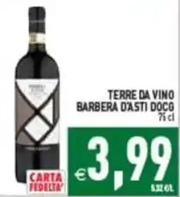 Pim Supermercati Terre da Vino Barbera d'Asti D.O.C.G. offerta