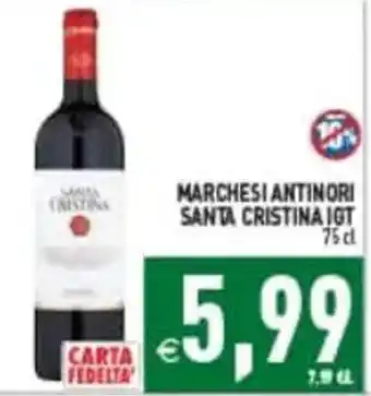 Pim Supermercati Marchesi Antinori Santa Cristina IGT offerta