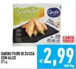Pim Supermercati Garbo Fiori di zucca con alici offerta