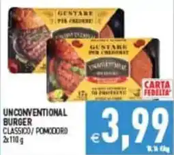 Pim Supermercati Unconventional burger classico offerta