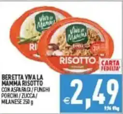 Pim Supermercati Beretta Viva la Mamma Risotto offerta