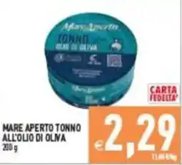 Pim Supermercati Mare Aperto tonno all'olio di oliva offerta