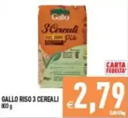 Pim Supermercati Gallo Riso 3 Cereali offerta