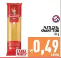 Pim Supermercati Pasta Zara Spaghetttoni offerta