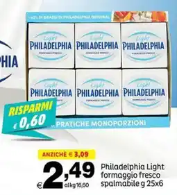 Elite Philadelphia Light formaggio fresco spalmabile offerta