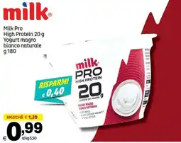 Elite Milk Pro High Protein Yogurt magro bianco naturale offerta