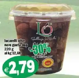 Il Castoro Supermercati Lucarelli olive nere gaeta dop offerta
