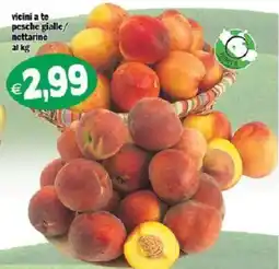 Il Castoro Supermercati pesche gialle / nectarine offerta