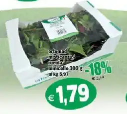 Il Castoro Supermercati ortomad misticanza/rucola minicollo offerta