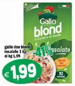 Il Castoro Supermercati Gallo riso blond insalate offerta