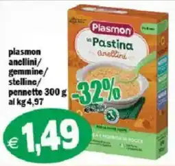 Il Castoro Supermercati Plasmon la Pastina anellini offerta