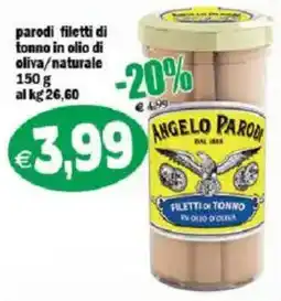 Il Castoro Supermercati Angelo Parodi filetti di tonno offerta