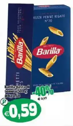 Il Castoro Supermercati Barilla penne rigate offerta