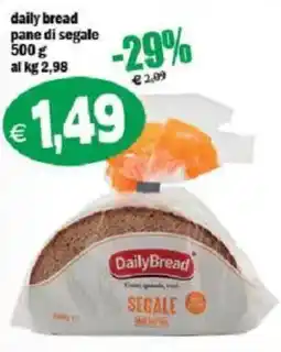 Il Castoro Supermercati DailyBread pane di segale offerta