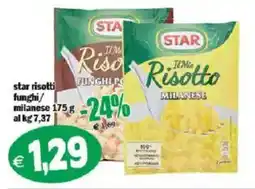 Il Castoro Supermercati Star risotti funghi/milanese offerta