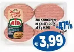 Il Castoro Supermercati Aia hamburger di pollo offerta