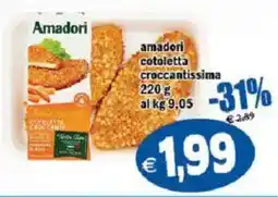 Il Castoro Supermercati Amadori cotoletta croccantissima offerta