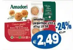 Il Castoro Supermercati Amadori polpette offerta