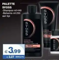 Boningros Cash and Carry Palette Syoss Shampoo o Balsamo offerta
