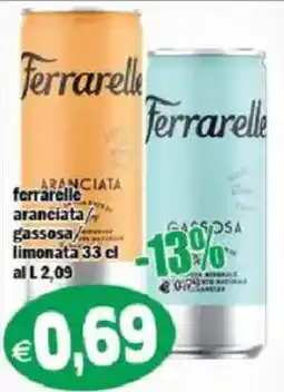 Il Castoro Supermercati Ferrarelle aranciata gassosa offerta