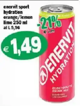 Il Castoro Supermercati Enervit sport hydration offerta