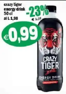 Il Castoro Supermercati Crazy tiger energy drink offerta