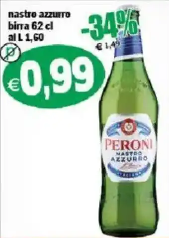 Il Castoro Supermercati Peroni Nastro Azzurro offerta
