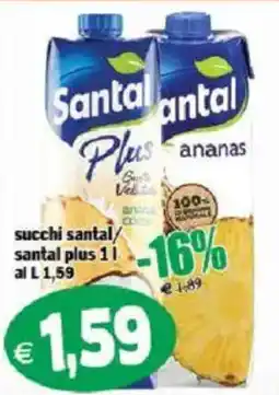 Il Castoro Supermercati Santal Plus ananas offerta