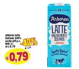 Il Castoro Supermercati Arborea latte offerta