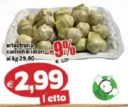 Il Castoro Supermercati ortoetruria carciofini interi offerta