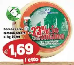 Il Castoro Supermercati boccea cacio romano pecora offerta