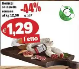 Il Castoro Supermercati Fiorucci salamella romana offerta