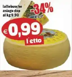 Il Castoro Supermercati lattebusche asiago dop offerta