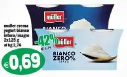 Il Castoro Supermercati muller crema yogurt bianco offerta