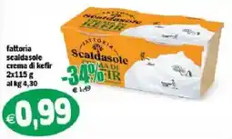 Il Castoro Supermercati Fattoria Scaldasole crema di kefir offerta