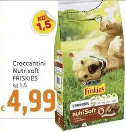 Paghi Poco Croccantini Nutrisoft Friskies offerta