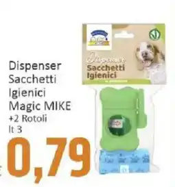 Paghi Poco Dispenser Sacchetti Igienici Magic MIKE offerta